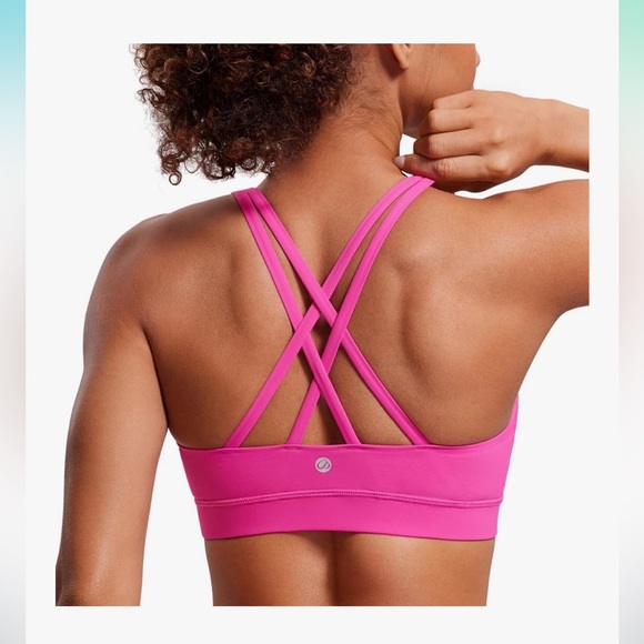CRZ YOGA Pink Sports Bra - Picture 2 of 5